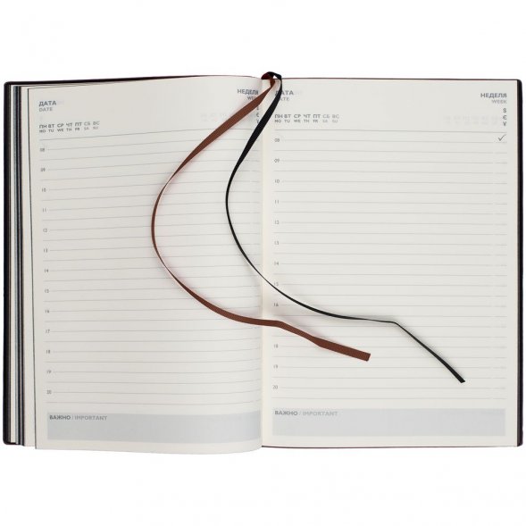 Ежедневник Avila, недатированный, коричневый 