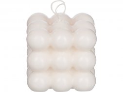 Свеча шарики без отдушки, белый