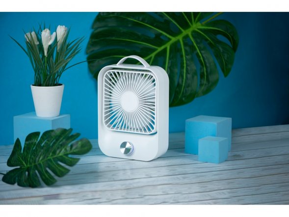Настольный вентилятор с плавным регулированием скорости Circa, белый 