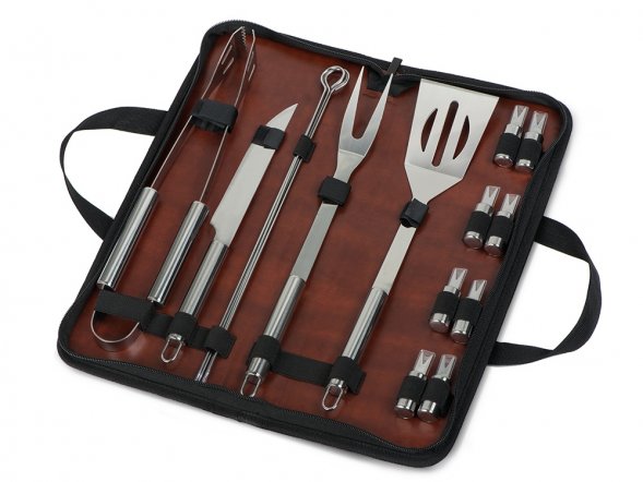 Набор для BBQ Fabrizio в инд.чехле, черный (Р) 