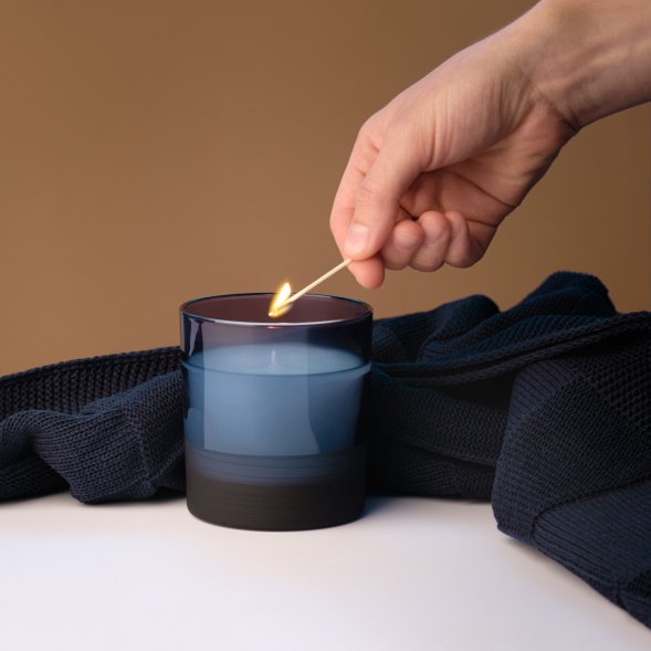 Ароматическая свеча Sapphire, синяя 