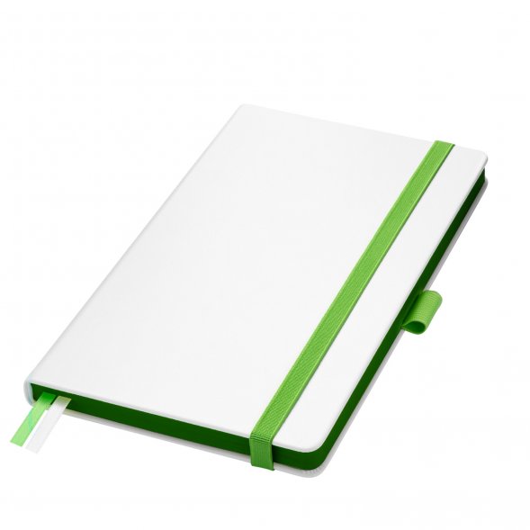 Ежедневник Arctic недатированный, белый/зеленый 