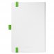 Ежедневник Arctic недатированный, белый/зеленый 