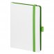 Ежедневник Arctic недатированный, белый/зеленый 
