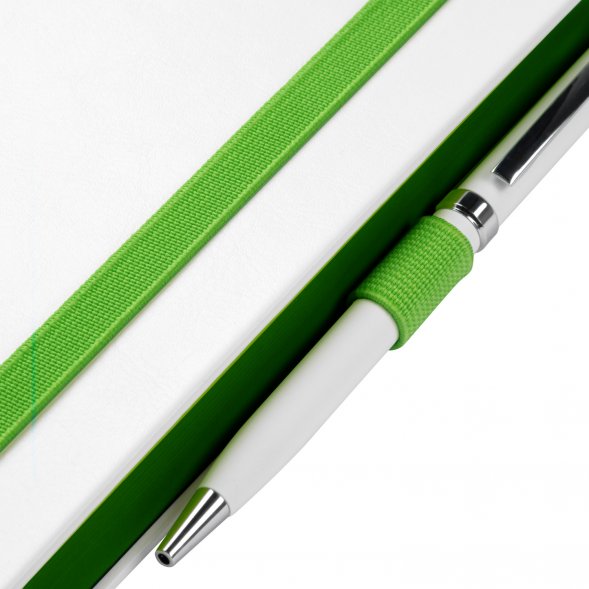 Ежедневник Arctic недатированный, белый/зеленый 