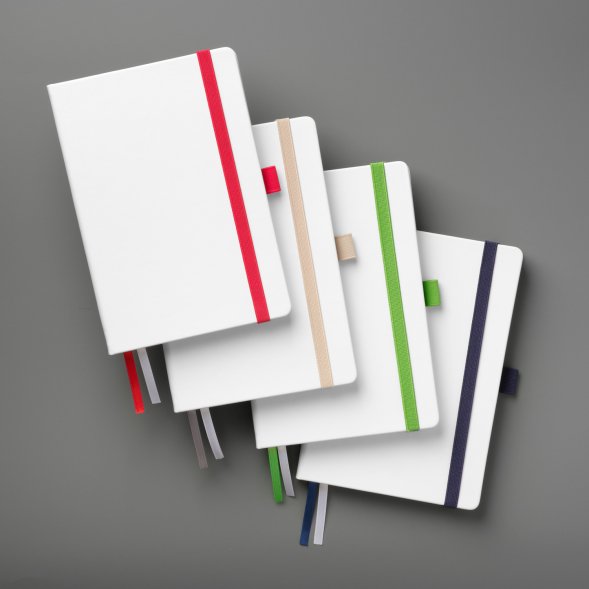 Ежедневник Arctic недатированный, белый/зеленый 