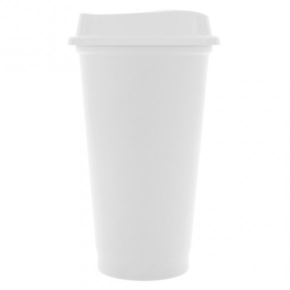 Стакан с крышкой Color Cap White, белый 