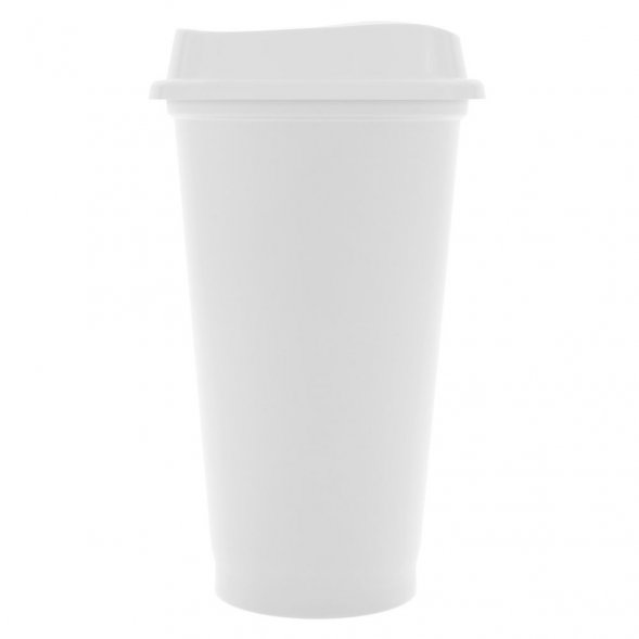 Стакан с крышкой Color Cap White, белый 