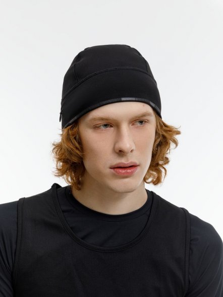 Спортивная шапка утепленная Jogge, черная 