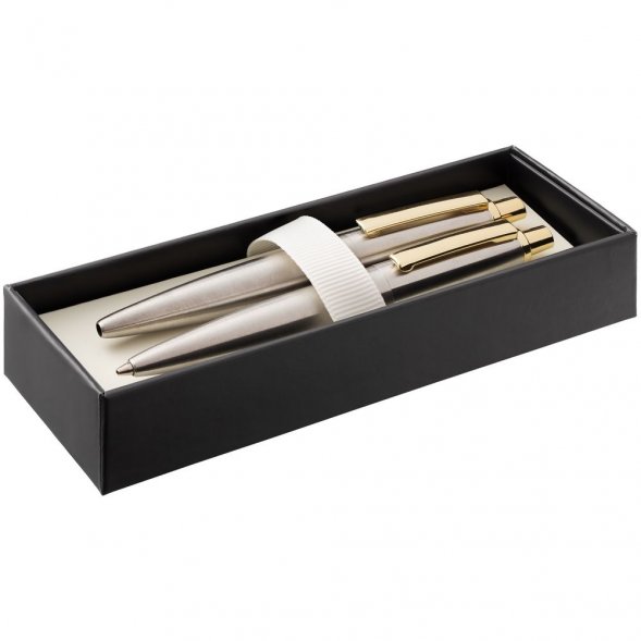 Набор из механического карандаша и ручки Poetica, золотистый 