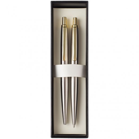 Набор из механического карандаша и ручки Poetica, золотистый 