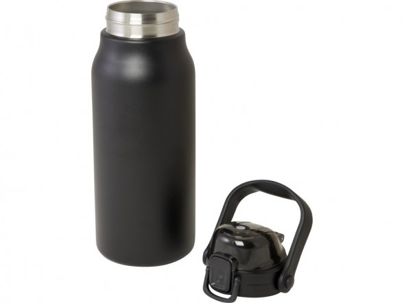 Медная бутылка Giganto из переработанной нержавеющей стали объемом 1600 мл с вакуумной изоляцией - Черный 