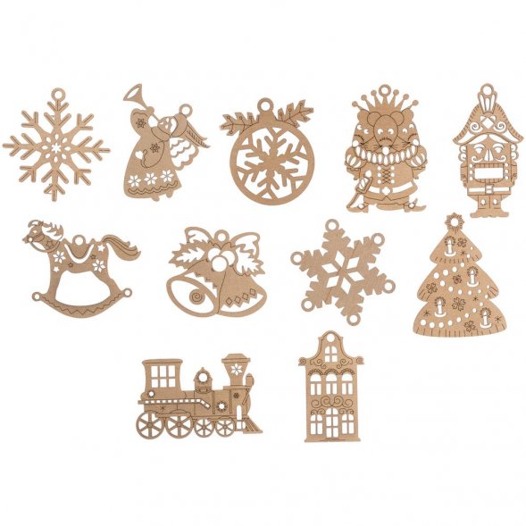 Новогодняя книга «Щелкунчик» с подвесками 