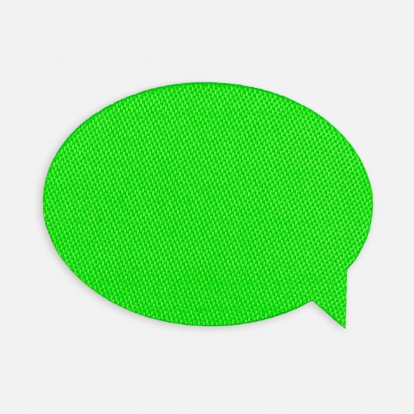 Наклейка тканевая Lunga Bubble, M, зеленый неон 
