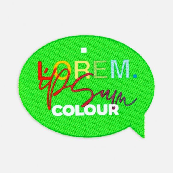 Наклейка тканевая Lunga Bubble, M, зеленый неон 