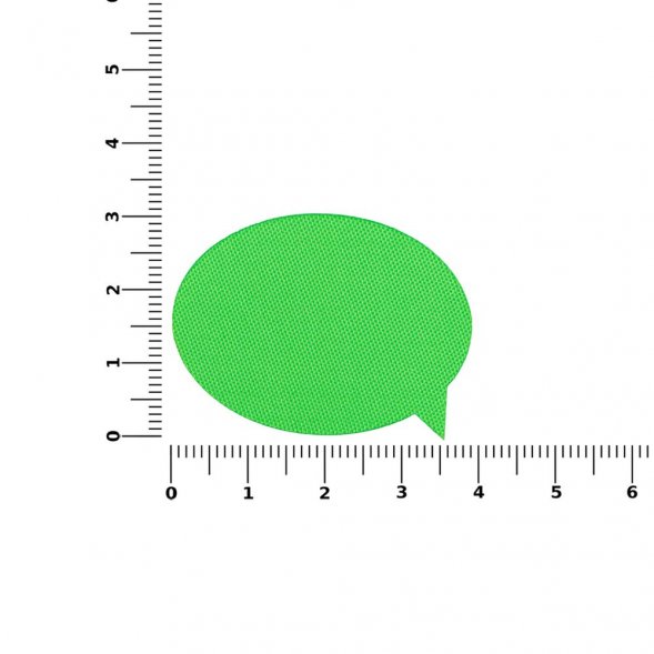 Наклейка тканевая Lunga Bubble, M, зеленый неон 