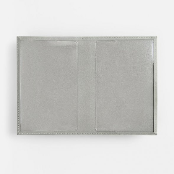 Обложка для паспорта Shall, ver. 2, серая 