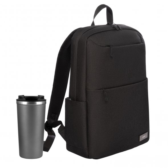 Подарочный набор Palermo, Forst, черный/серый (рюкзак, термокружка) 