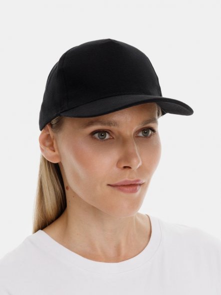 Бейсболка Long Beach, черная 