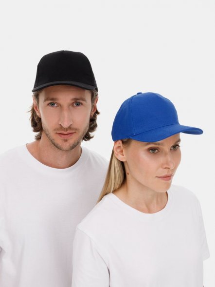 Бейсболка Long Beach, черная 