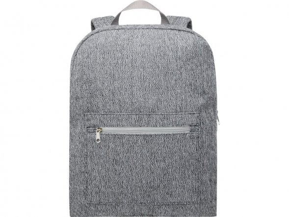 Рюкзак из переработанного хлопка и полиэстера плотностью 210 г/м2 Pheebs, черный 