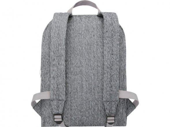 Рюкзак из переработанного хлопка и полиэстера плотностью 210 г/м2 Pheebs, черный 