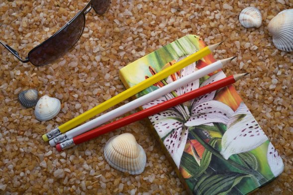 Карандаш простой Triangle с ластиком, красный 