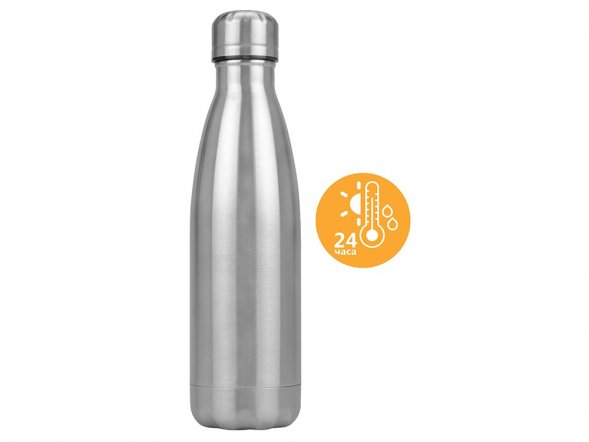 Термобутылка Актив, 500 мл, серебристый (P) 