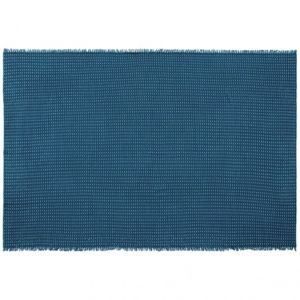 Плед Fringy, синий с голубым 