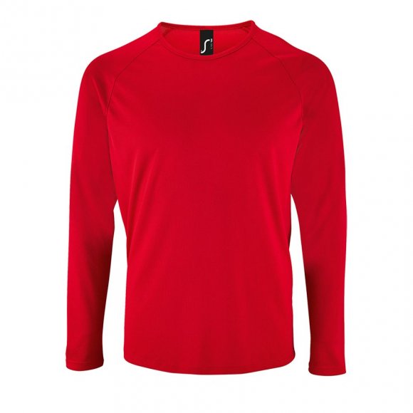 Футболка с длинным рукавом Sporty LSL Men, красная 