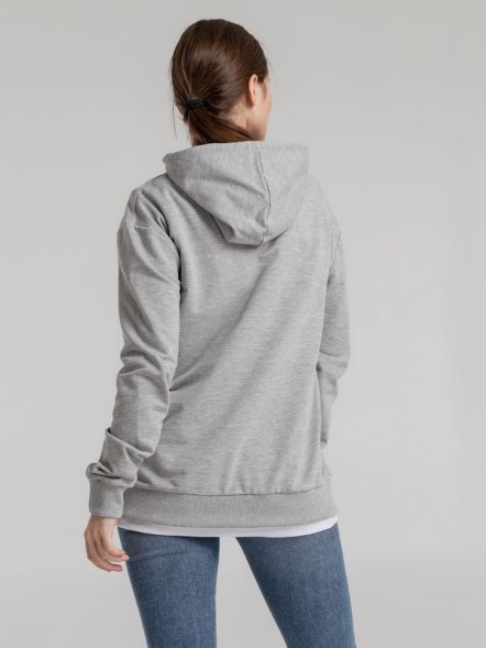 Толстовка с капюшоном Unit Kirenga, серый меланж 