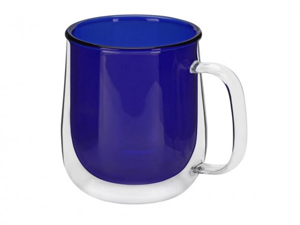Цветная кружка Ubud с двойными стенками, синий 