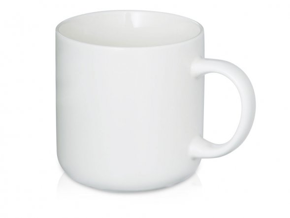 Кружка матовая Rita, 410мл, белый 