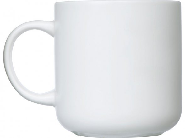 Кружка матовая Rita, 410мл, белый 
