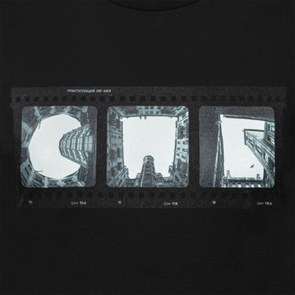 Футболка женская «Небо-душа», черная 