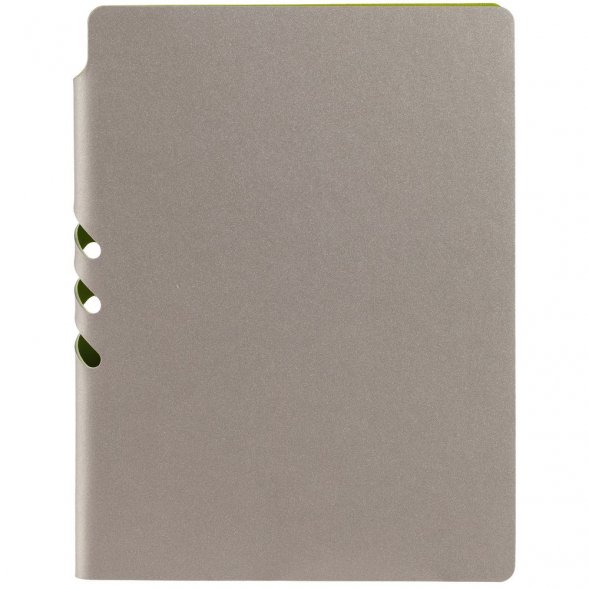 Ежедневник Flexpen, недатированный, серебристо-зеленый 