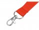 Ланъярд из RPET с карабином, красный 