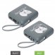 Внешний аккумулятор с подсветкой Ritter PD 10000mAh с функцией беспроводной зарядки 15W, серый 