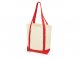 Сумка для шопинга Cotton, натуральный/красный 