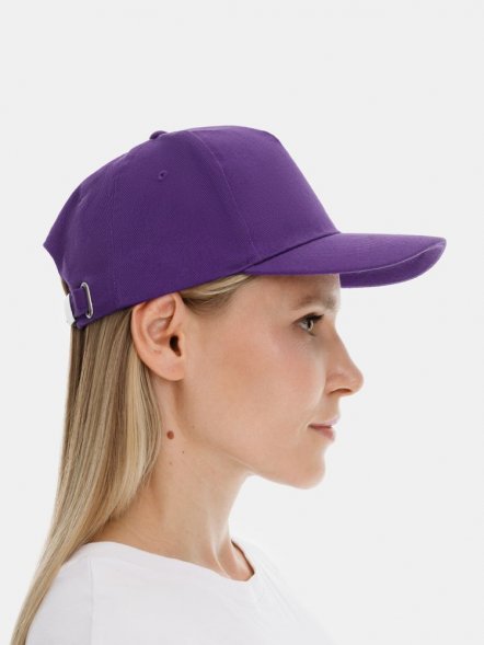 Бейсболка Long Beach, темно-фиолетовая 