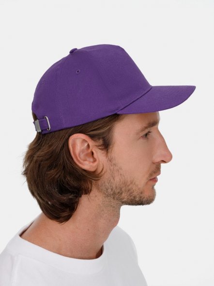 Бейсболка Long Beach, темно-фиолетовая 