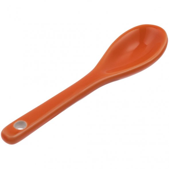 Кофейная кружка Pairy с ложкой, белая с оранжевой 