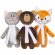 Мягкая игрушка Beastie Toys, мишка с белым шарфом 