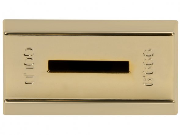 Копилка Слиток золота, золотистый 