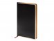Ежедневник недатированный A5 Chelsea, черный (золотистый кант и срез) 