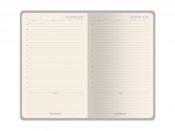 Ежедневник недатированный A5 Chelsea, черный (золотистый кант и срез)