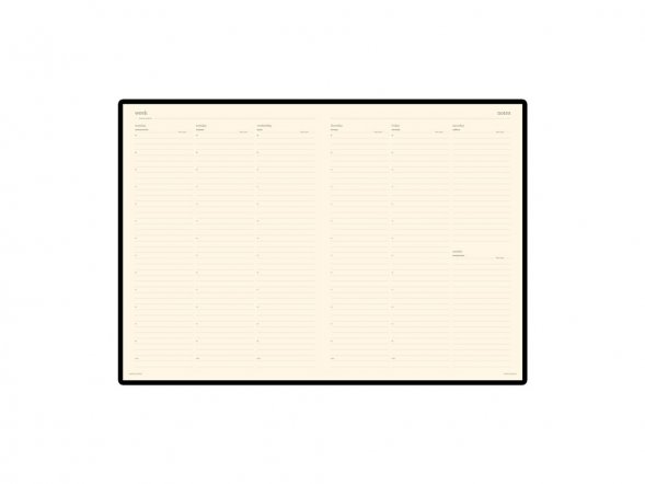 Еженедельник недатированный А4 Profy, коричневый 