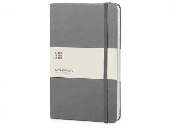 Подарочный набор Moleskine Hemingway с блокнотом А5 и ручкой, серый 