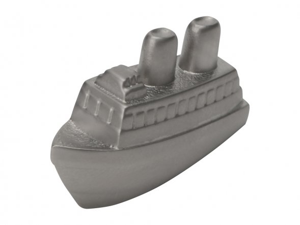 Подставка для визиток Круиз, серебристый/черный 