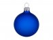 Стеклянный шар синий матовый, заготовка шара 6 см, цвет 62 